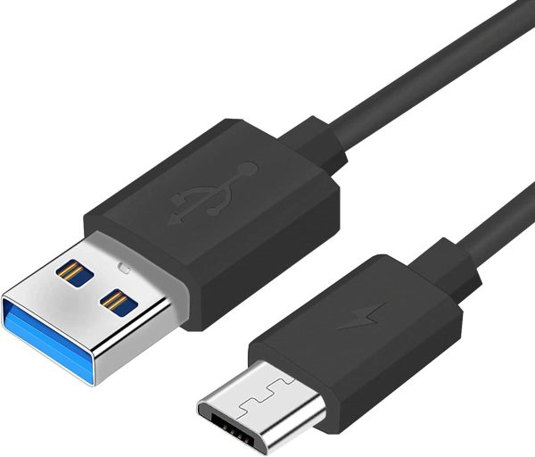 Charger Charging Cable Cord [Micro-USB, 5 ft] Fast Charge for Wireless Bluetooth Speakers Headphone Headset Earphone, and More (Black Blue)