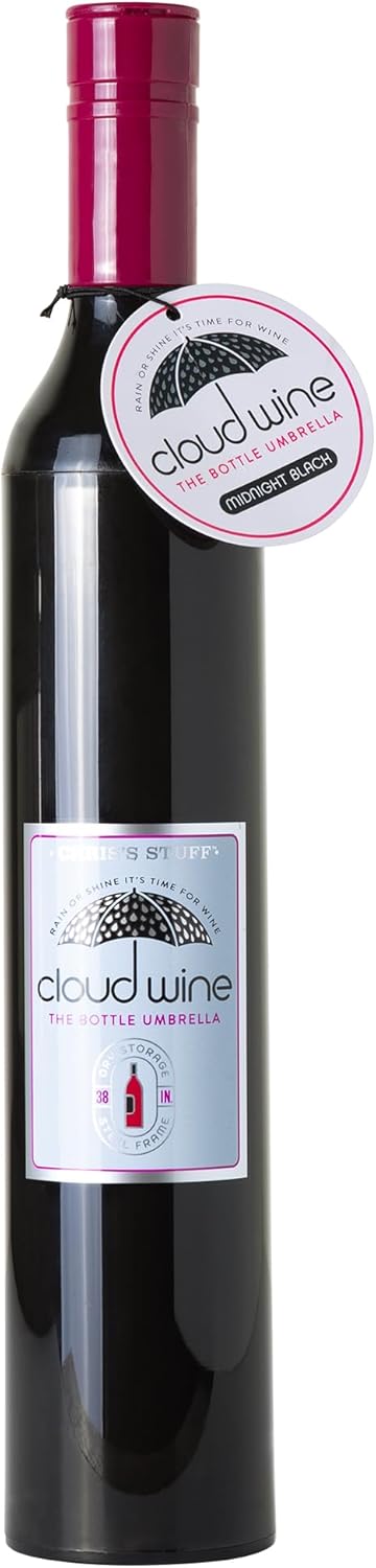 38" Wine Bottle Umbrella for Rain, Sunlight, Outdoor, Travel & Beach, Portable, Compact, Collapsible, Waterproof, Windproof and UV Blocker Stick Umbrella for Men & Women