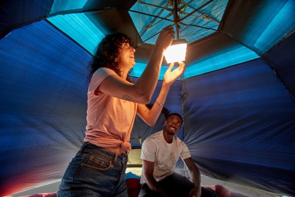 200 Lumens Rechargeable Solar Camping Lantern, Collapsible, Lightweight & Water Resistant with Multicolored Lights - Image 6