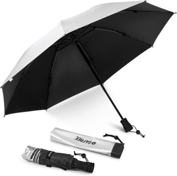 Liteflex Hiking Umbrella Mini Compact Ultralight Collapsible Reflective Silver Trekking Backpacking Umbrella - Image 9