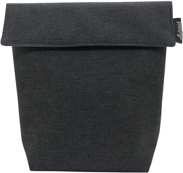 Insulated Reusable Eco Snack bag, Sandwich bag, Food Pouch, Insulated Lunch Bag, Insulin Cooling Case, golf pouch, Work, Picnics, Travel, Men, Woman (Dark Grey) - Image 2
