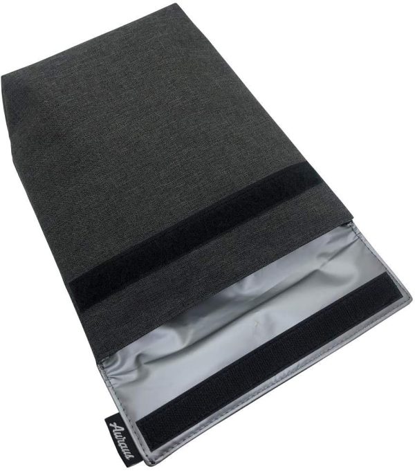 Insulated Reusable Eco Snack bag, Sandwich bag, Food Pouch, Insulated Lunch Bag, Insulin Cooling Case, golf pouch, Work, Picnics, Travel, Men, Woman (Dark Grey) - Image 5