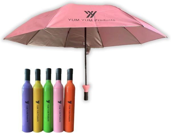 Premium Compact Bottle Umbrella - Collapsible Umbrella for Rain & Sun - Folding Portable Umbrella Lightweight Windproof, Waterproof & UV Protection - Perfect for Outdoor Adventures & Everyday Use - Image 4