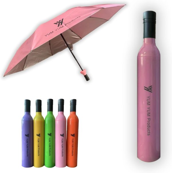 Premium Compact Bottle Umbrella - Collapsible Umbrella for Rain & Sun - Folding Portable Umbrella Lightweight Windproof, Waterproof & UV Protection - Perfect for Outdoor Adventures & Everyday Use - Image 5